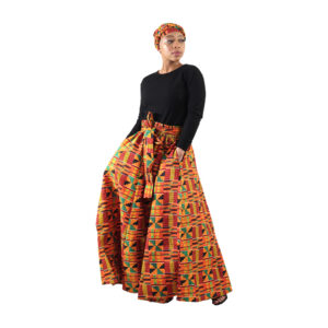 Kente Print Palazzo Pants: Style A