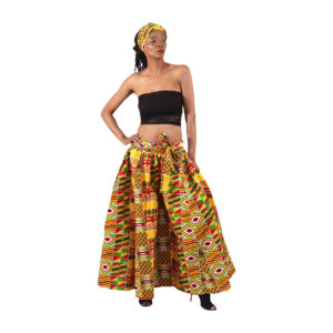 Bold Ankara Print Palazzo Pants: Style A