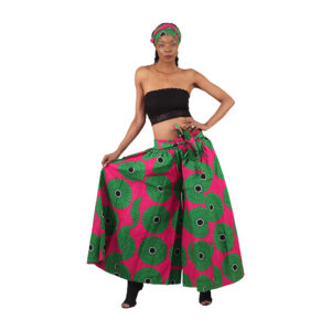 Bold Ankara Print Palazzo Pants: Style D