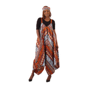 Shanti Bold Ankara Print Jumpsuit: Style G