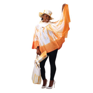 Tie Dye Dashiki & Accessory Set (5 Piece Set!) – Orange