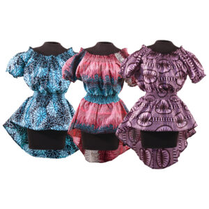 ASSORTED Set of 3 African Print Blouses – LG