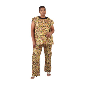 2-Piece Sleeveless Kitenge Print Pant Set: Style F