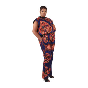 2-Piece Sleeveless Kitenge Print Pant Set: Style B