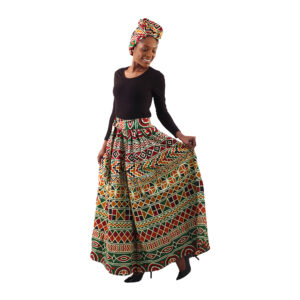 African Geo Print Palazzo and Headwrap