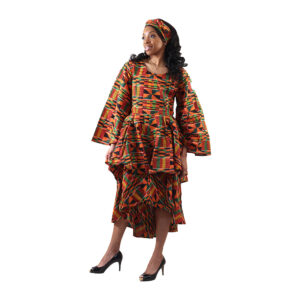 Kente #2 Lux Hi-Lo Dress