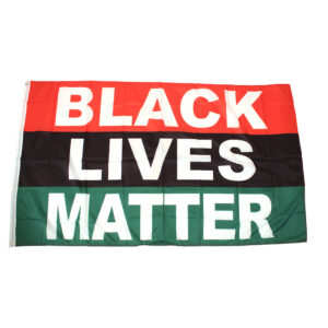 Black Lives Matter Afro/Am Flag (3’x5′)