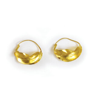 Fula Gold Twist Earrings – 1¼”