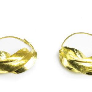 X-Large Fula Gold Earrings – 1¾”