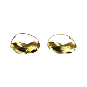 XL Over-Sized Fula Gold Earrings – 3″