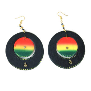 Colors Of Africa Hoop Earrings