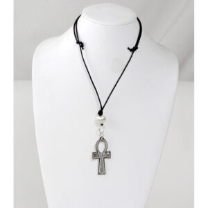 Silver Ankh Necklace: Medium (2″)