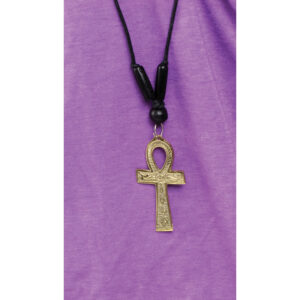 Gold Ankh Necklace: Large (3″)