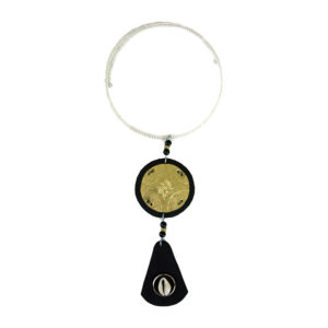 Golden Sun Pendant & Cowrie Shell Choker