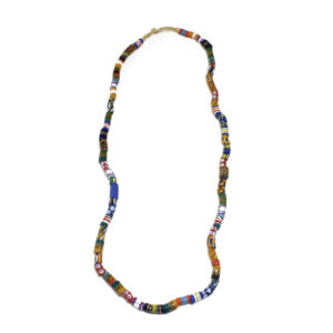 Ghana Trade Bead Long Necklace