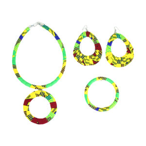 Kitenge Hoop Jewelry Set