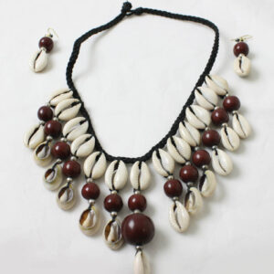 Cowrie Shell Jewelry Set – Brown