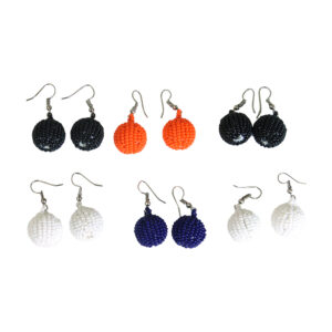 Set of 6 Beaded Orb Earrings – ASSORTED