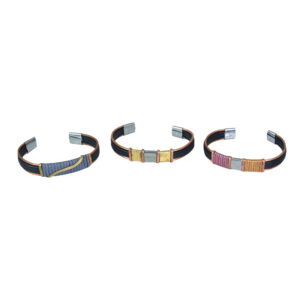 Set Of 3 Woven Wire Tuareg Bracelets