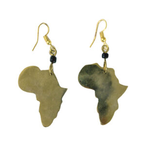 Set Of 5 Africa Solid Brass Earrings