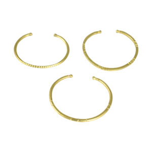 Set Of 3 Fulani Gold Bracelets