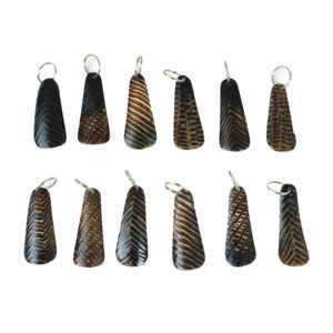 Set Of 12 Cow Horn Key Chains