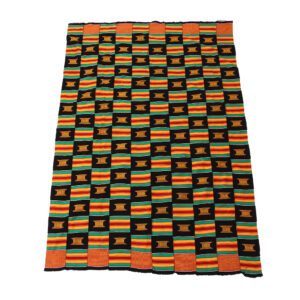 Kente Print Hand Woven Cloth – Kente/Black Gold Crest