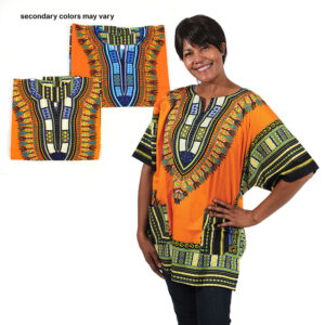 Traditional Dashiki: Orange          LG