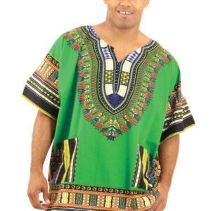 King-Sized Dashiki: Green            1X