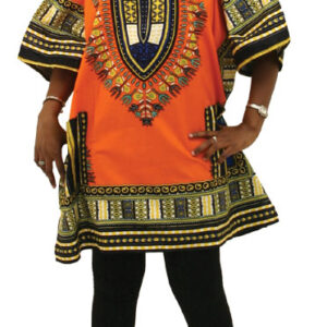 King-Sized Dashiki: Orange           1X