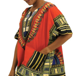 King-Sized Dashiki: Red              1X