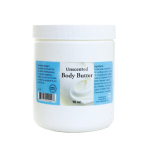 Natural Body Butter – Unscented 1 Pound