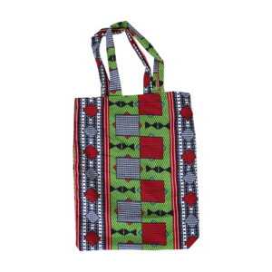 Shapes & Zig-Zag Print Tote Bag