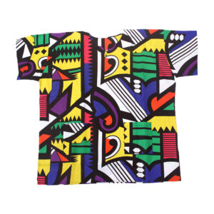 Bold Ankara Print Dashiki: Style P