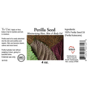 Perilla Seed Moisturizing Hair Skin & Body Oil – 4 oz.