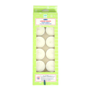 Lemongrass Tea Light Candles – Set Of 12