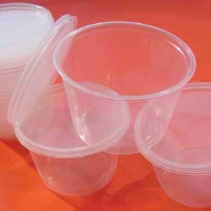 16 oz. Clear Containers w/Lids -12 pk.