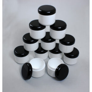 Set Of 12 Plastic Double Wall Jars – 4oz