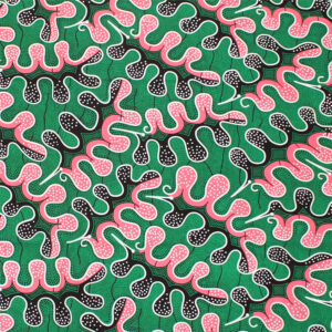 African Print Fabric 12 Yards: Green