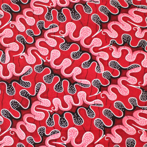 African Print Fabric 12 Yards: Red