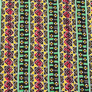 African Print Rasta Fabric 6 Yds