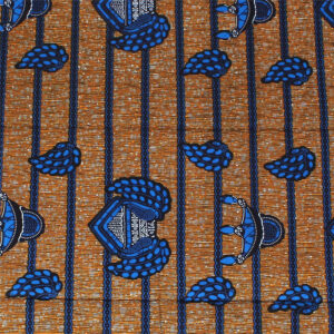 African Print Wax Block Fabric 6 Yds: Style C