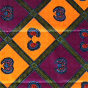 Economy Fabric: African Print Bazin-Style – 6 Yds: Style D