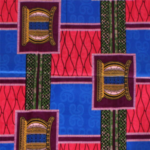 Economy Fabric: African Print Bazin-Style – 6 Yds: Style E