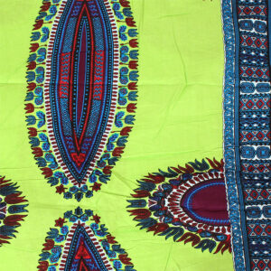 Economy Fabric: Traditional Print 12 Yards:Lime