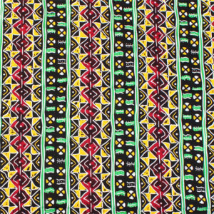 Economy Fabric: African Print Rasta 6 Yds