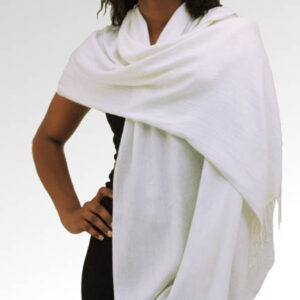 Pashmina Scarf: White