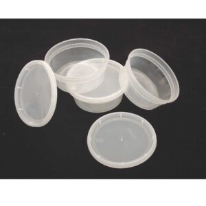 8oz. Clear Deli Container w/Lid – 12 pk.