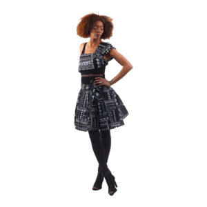 African Print Mini Skirt: Style AA