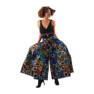 Bold Ankara Print Palazzo Pants: Style O